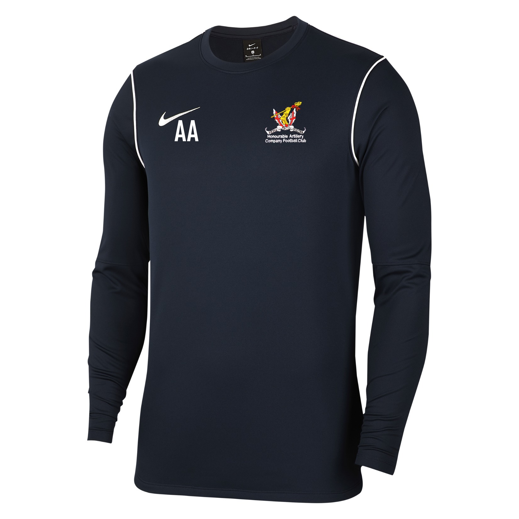 Nike Dri-FIT Park 20 Crew Top - Obsidian/White/White
