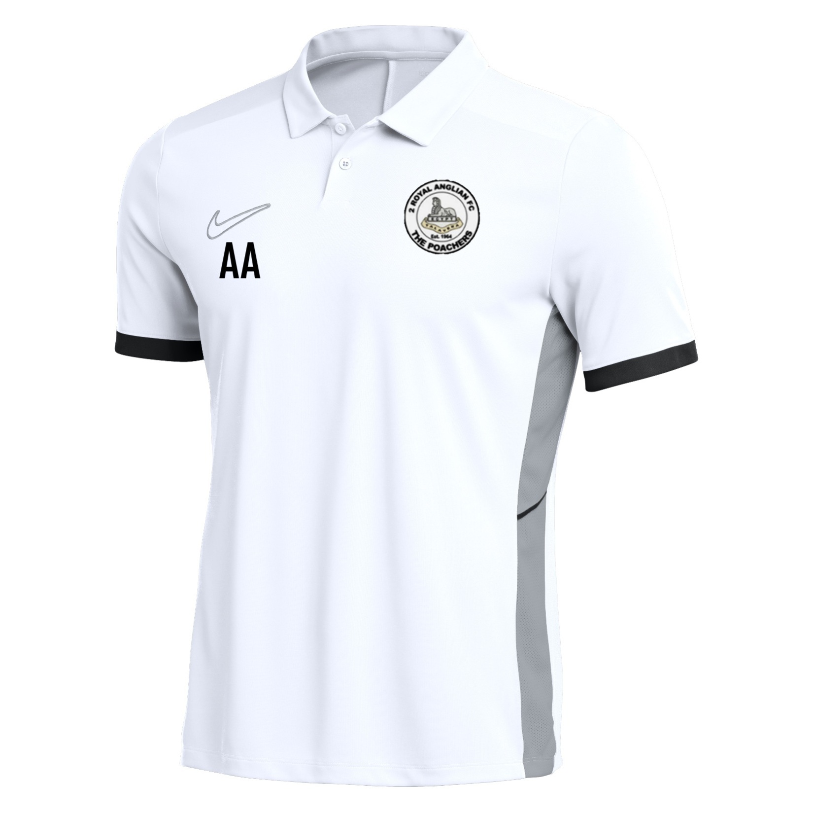 Nike Dri-FIT Academy 25 Polo - White/Black/Black