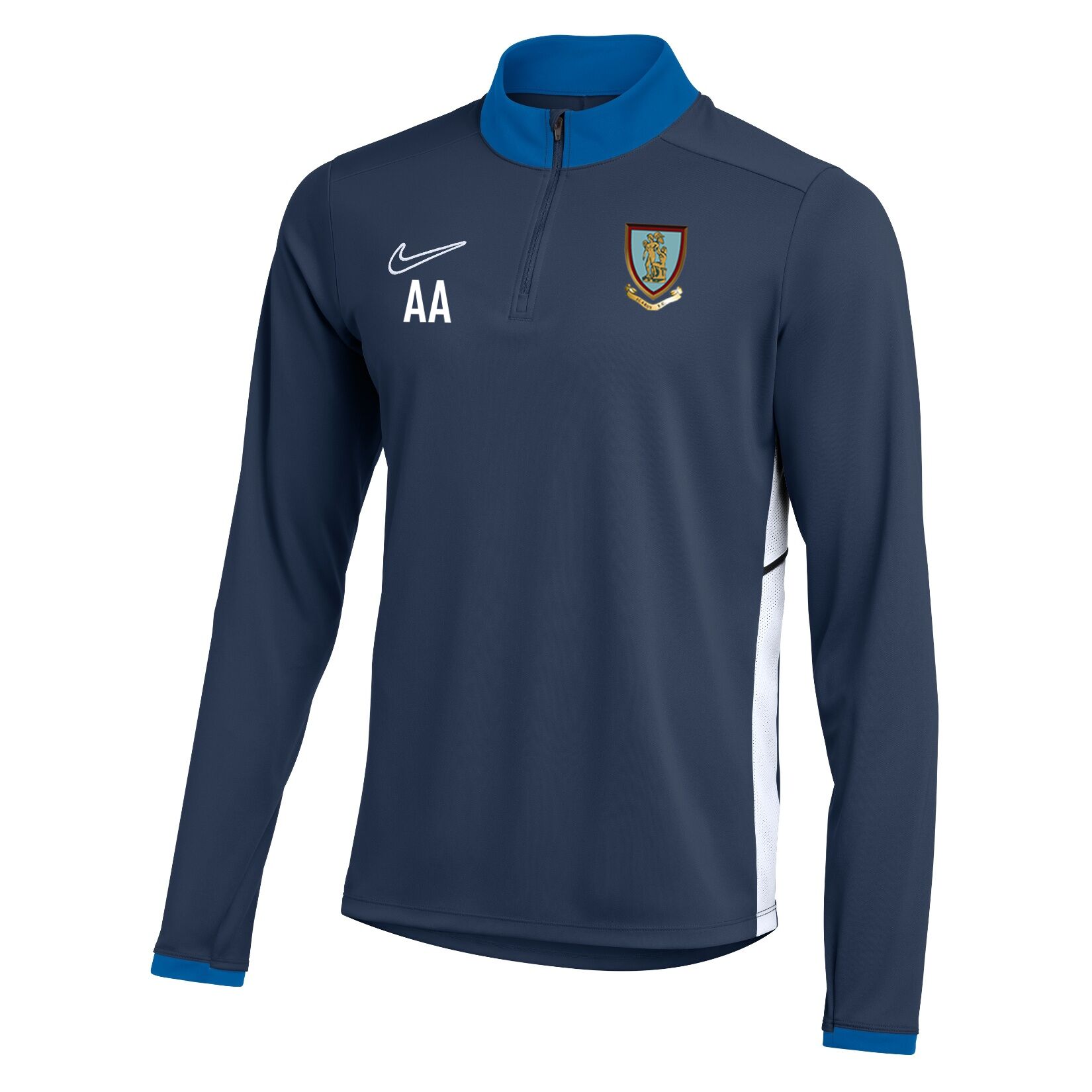 Nike Dri-FIT Academy 25 Drill Top - Obsidian/Royal Blue/White
