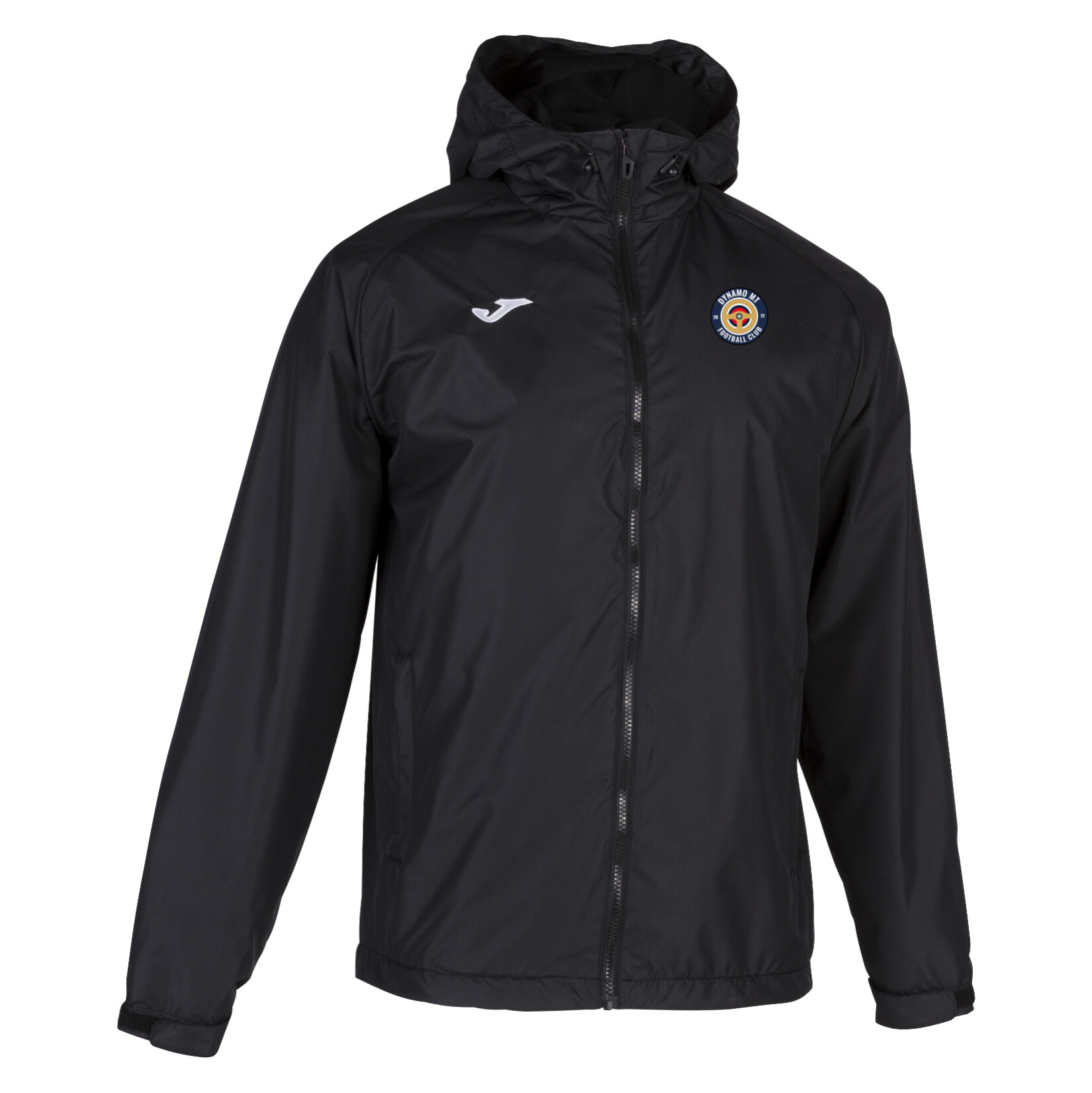 Joma Cervino Fleece Lined Rain Jacket - Black