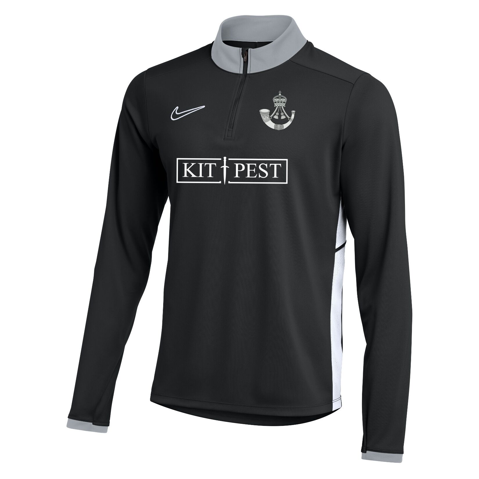 Nike Dri-FIT Academy 25 Drill Top - Black/White/White