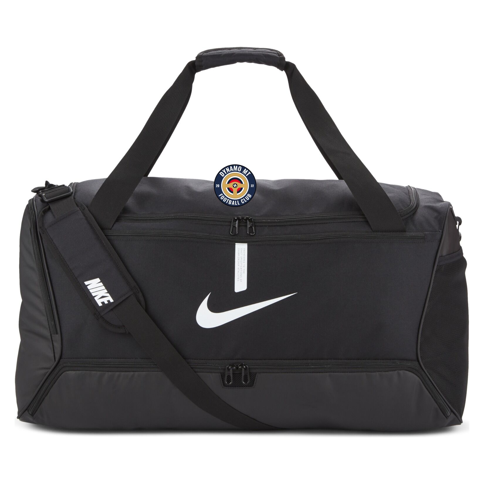 Nike Academy Team Duffel Bag (Large) - Black/Black/White