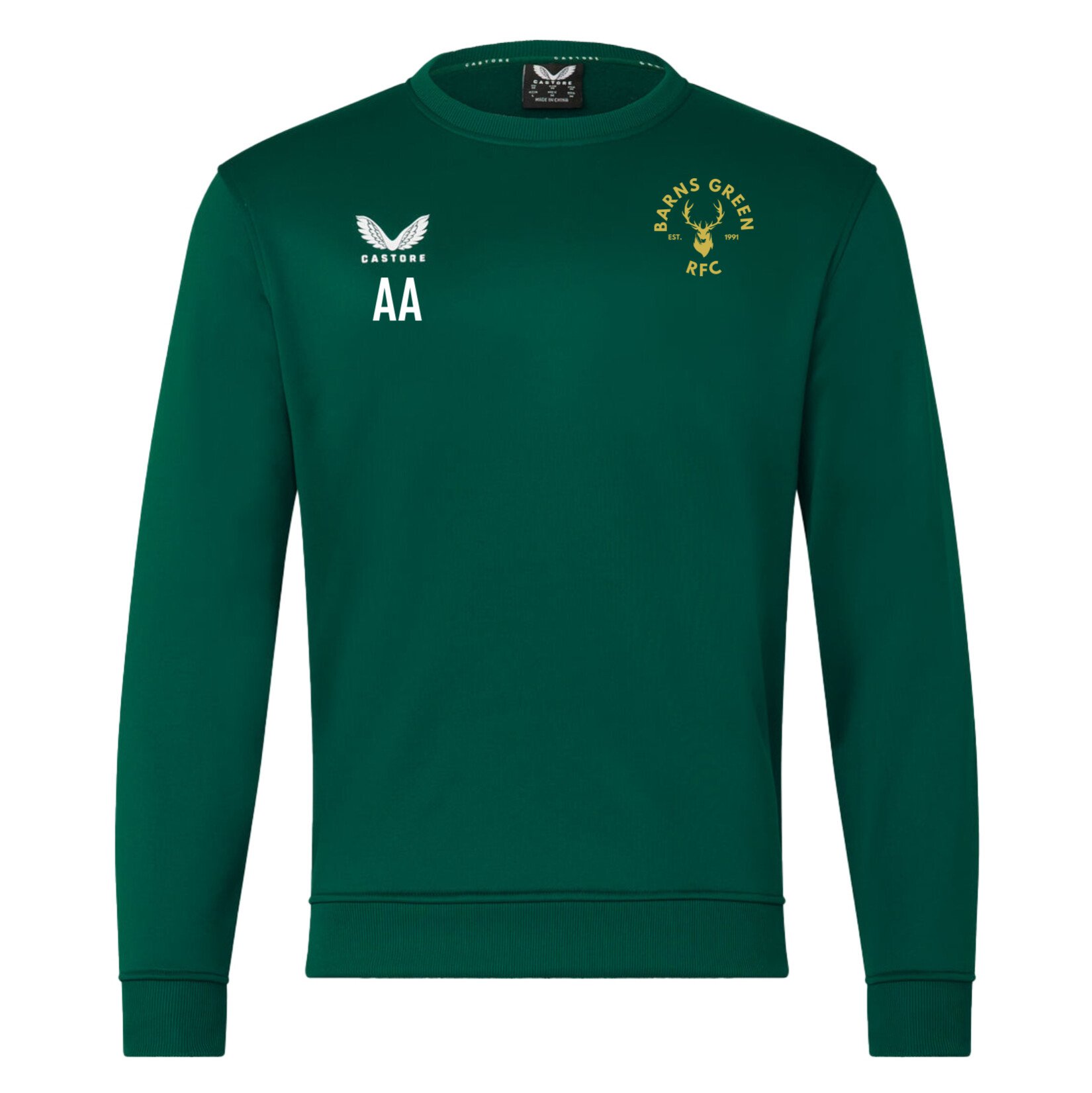 Castore Brushback Sweatshirt - Green/White