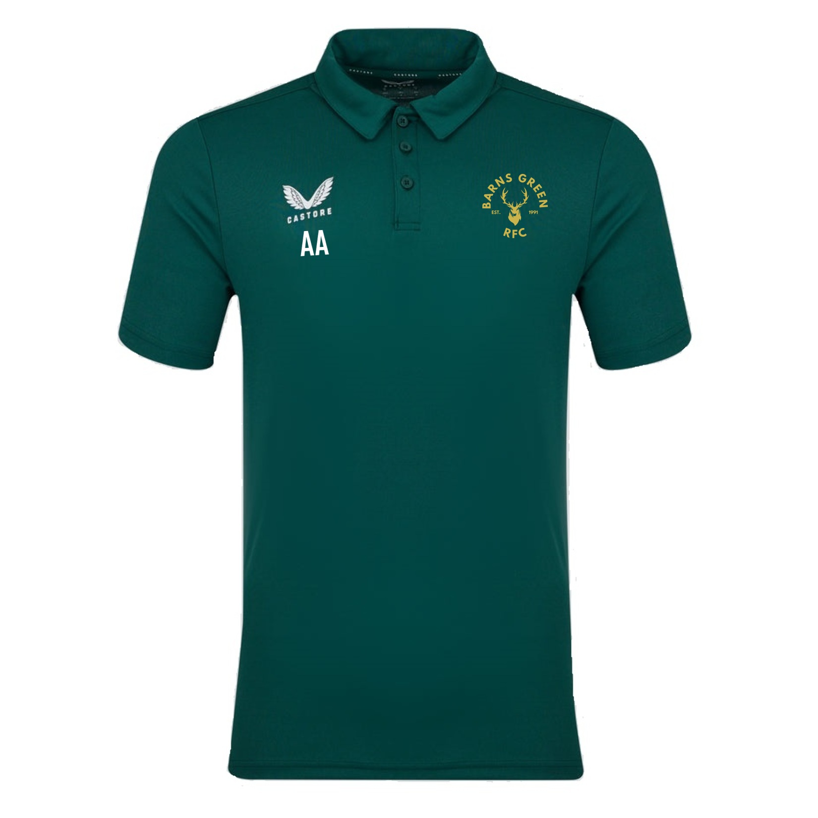 Castore Performance Polo - Green/White