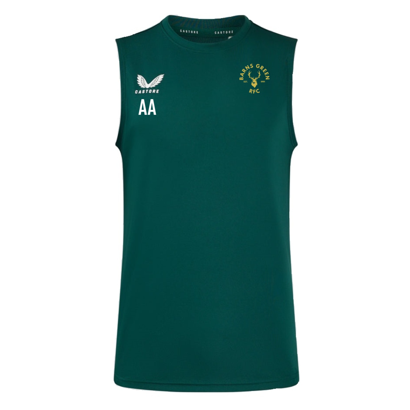 Castore Training Singlet - Green/White