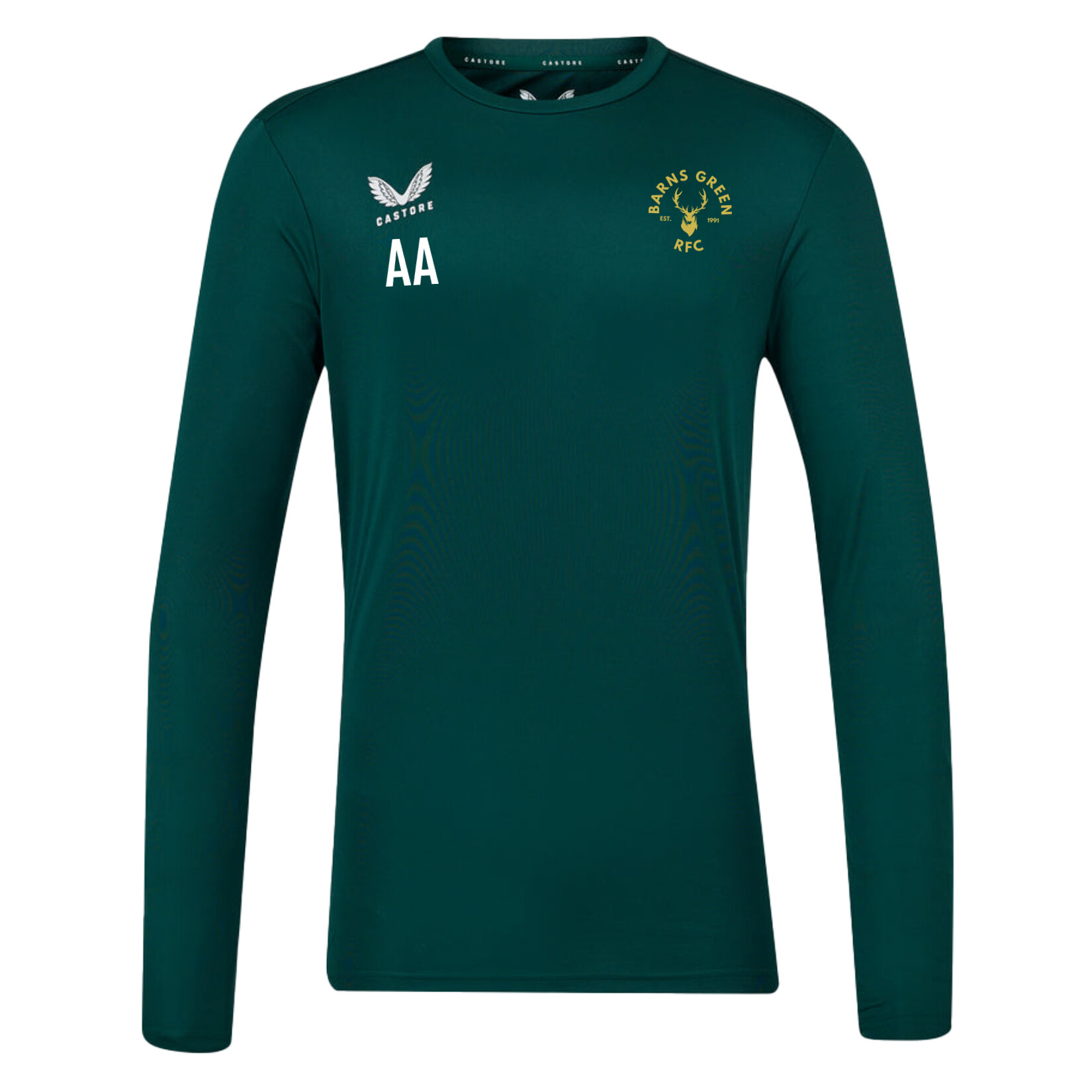 Castore Long Sleeve Training Tee - Green/White