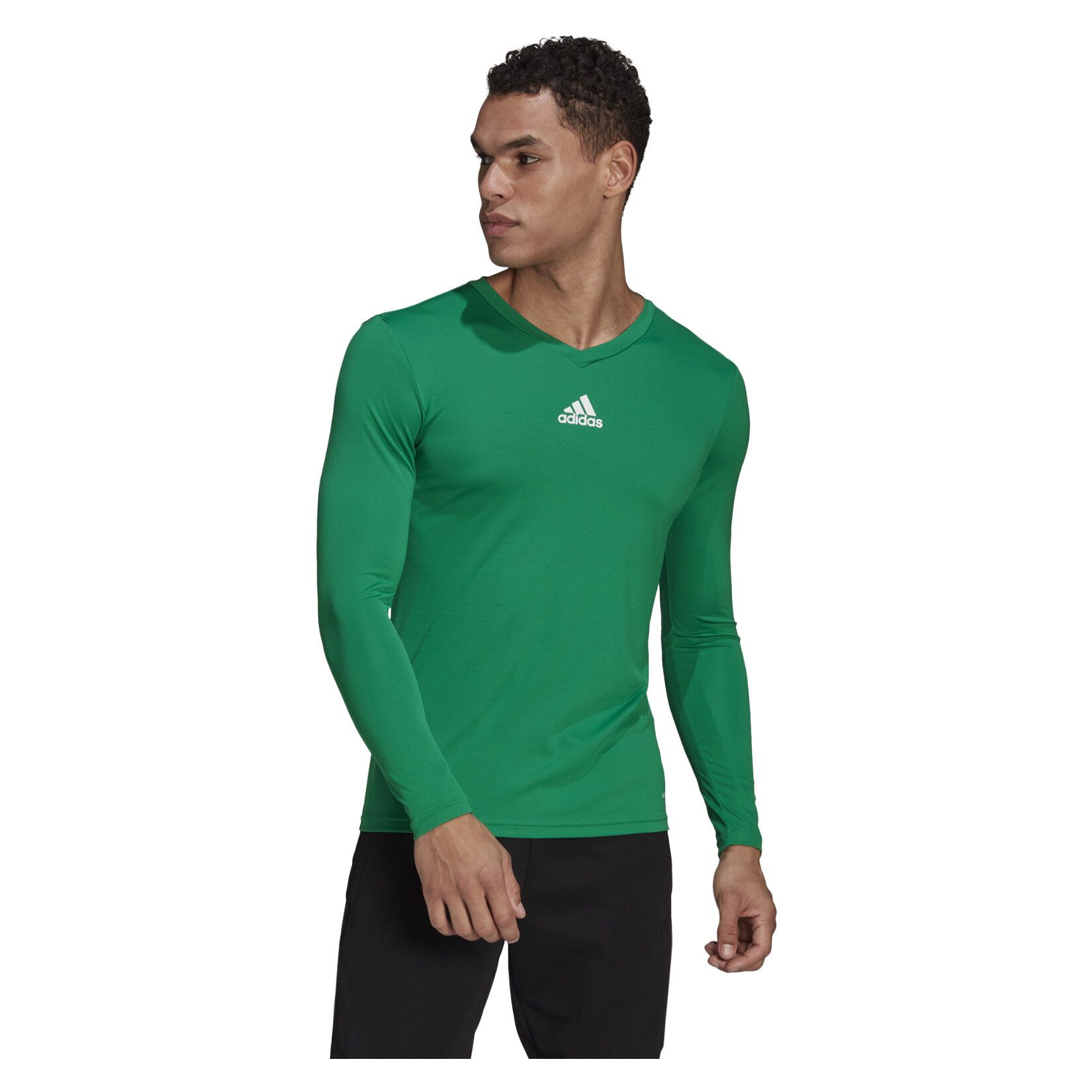 adidas Long Sleeve Baselayer Tee - Team Green