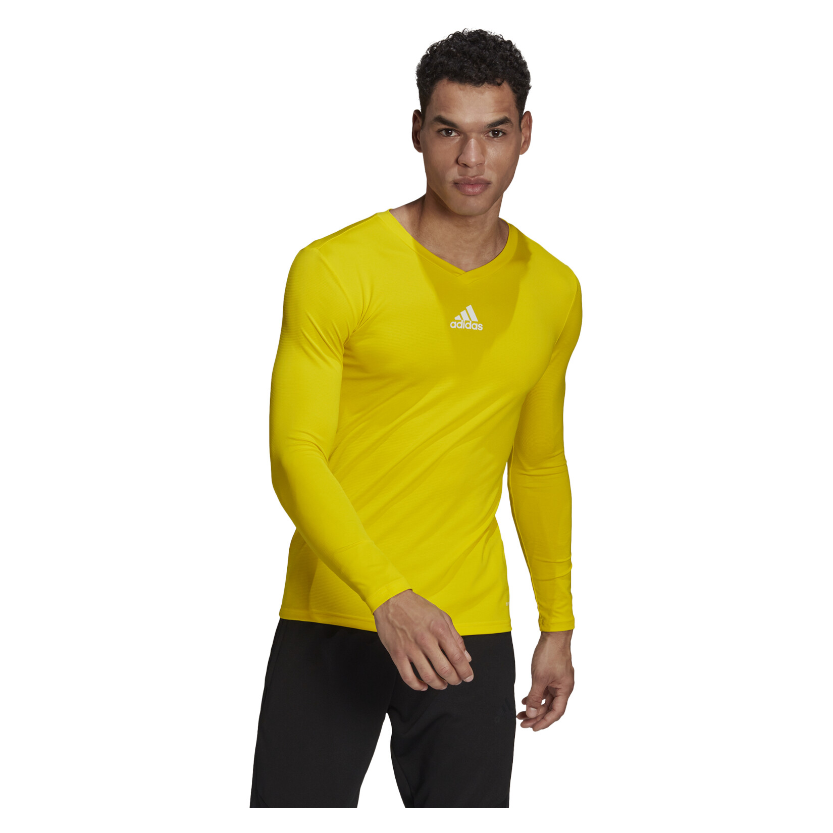 adidas Long Sleeve Baselayer Tee - Team Yellow