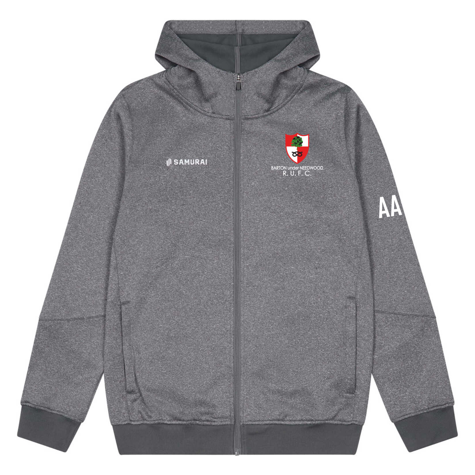 SAMURAI Tech Zip Hoodie - Grey