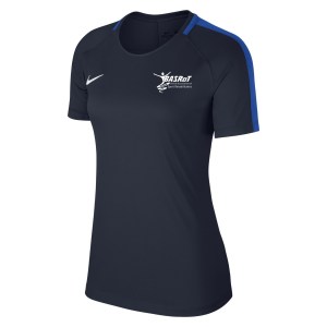 Nike Womens Academy 18 Short Sleeve Top (w) Obsidian-Royal Blue-White