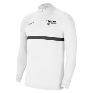 Nike Academy 21 1/4 Zip Midlayer (M) White-Black-Black-Black