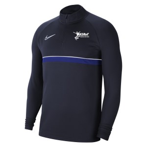 Nike Academy 21 1/4 Zip Midlayer (M) Obsidian-White-Royal Blue-White