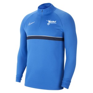 Nike Academy 21 1/4 Zip Midlayer (M) Royal Blue-White-Obsidian-White