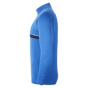 Nike Academy 21 1/4 Zip Midlayer (M) Royal Blue-White-Obsidian-White