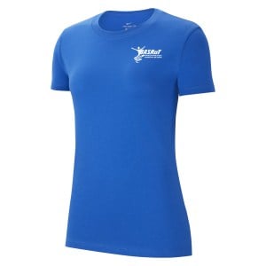 Nike Womens Park 20 Cotton T-Shirt (W) Royal Blue-White