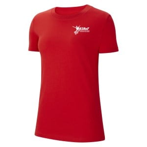 Nike Womens Park 20 Cotton T-Shirt (W) University Red-White