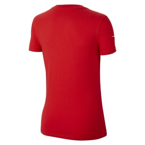 Nike Womens Park 20 Cotton T-Shirt (W) University Red-White