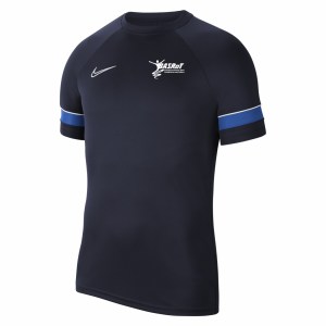 Nike Academy Short Sleeve Tee (M) Obsidian-White-Royal Blue-White