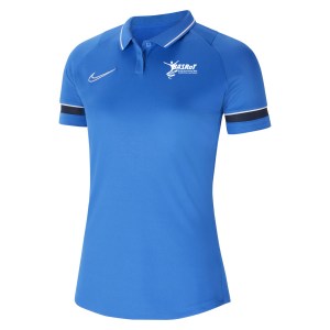 Nike Womens Academy 21 Dri-FIT Performance Polo (W) Royal Blue-White-Obsidian-White