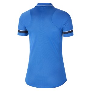 Nike Womens Academy 21 Dri-FIT Performance Polo (W) Royal Blue-White-Obsidian-White