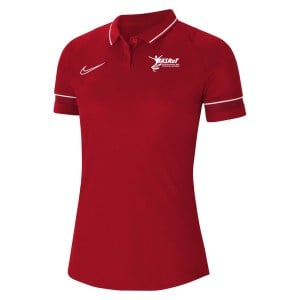 Nike Womens Academy 21 Dri-FIT Performance Polo (W) University Red-White-Gym Red-White