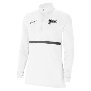 Nike Womens Academy 21 Dri-FIT 1/4 Zip Midlayer (W) White-Black-Black-Black