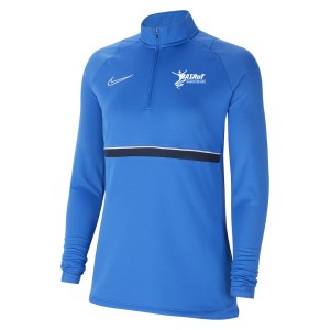 Nike Womens Academy 21 Dri-FIT 1/4 Zip Midlayer (W) Royal Blue-White-Obsidian-White