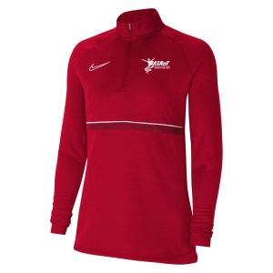 Nike Womens Academy 21 Dri-FIT 1/4 Zip Midlayer (W) University Red-White-Gym Red-White