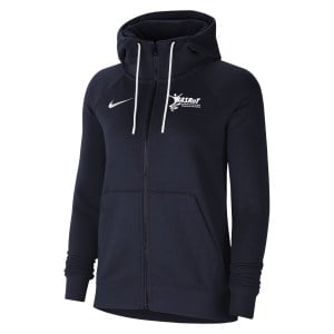 Nike Womens Park Fleece Full-Zip Hoodie (W) Obsidian-White-White