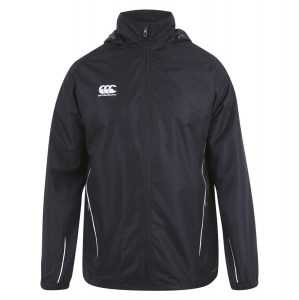 Canterbury Team Full Zip Rain Jacket Black-White