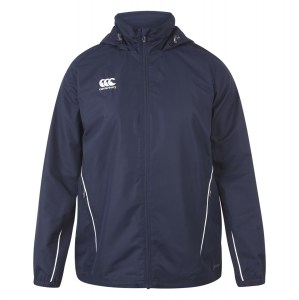 Canterbury Team Full Zip Rain Jacket Navy-White