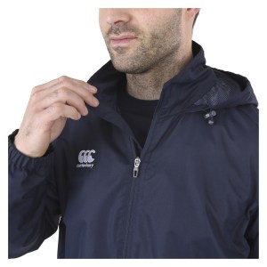 Canterbury Team Full Zip Rain Jacket Navy-White