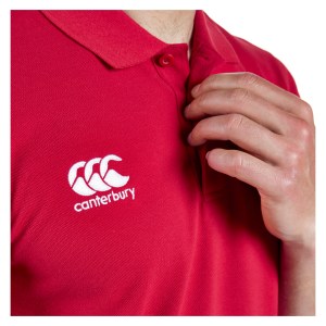 Canterbury Waimak Polo Shirt Flag Red