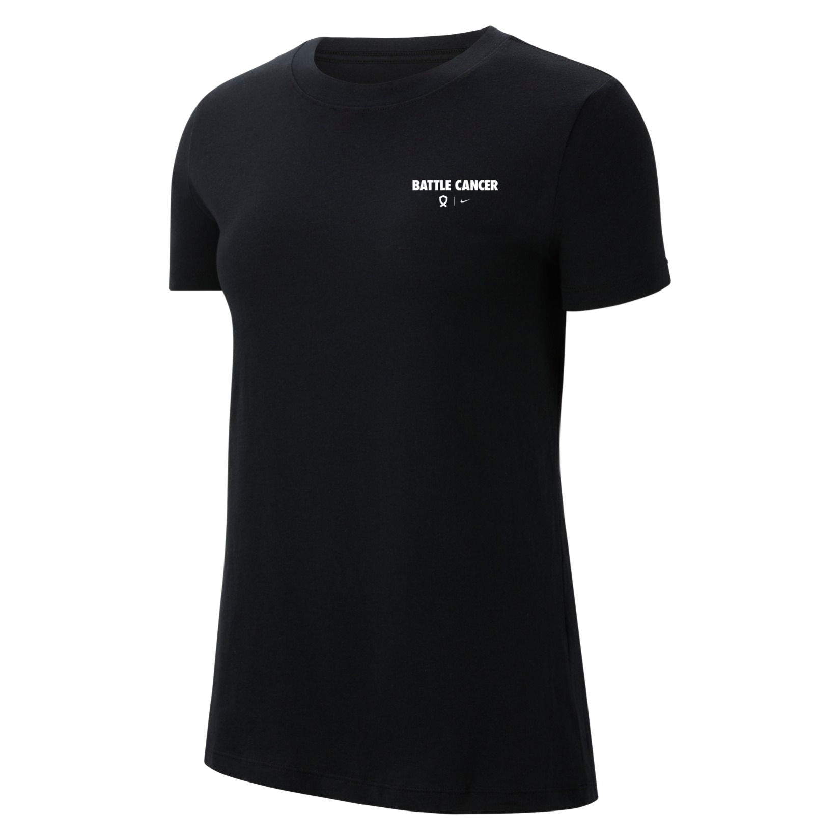 Womens Push Harder Tee - Black/White