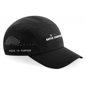 Battle Cancer Running Cap - Black