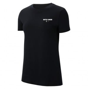 Womens Push Harder Tee - Black/White