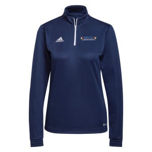 adidas Womens Entrada 22 1/4 Zip Training Top (W) Team Navy Blue