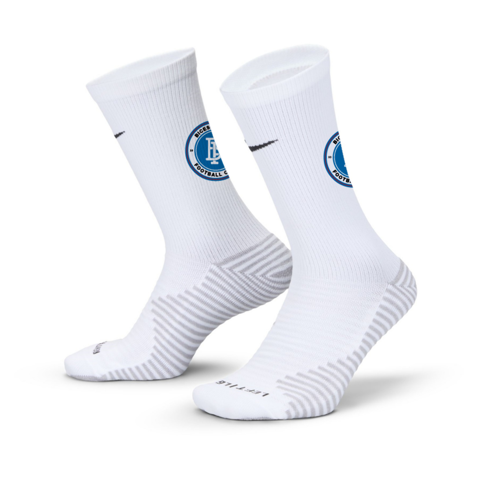 Nike Dri-FIT Strike Crew Socks - White/Black