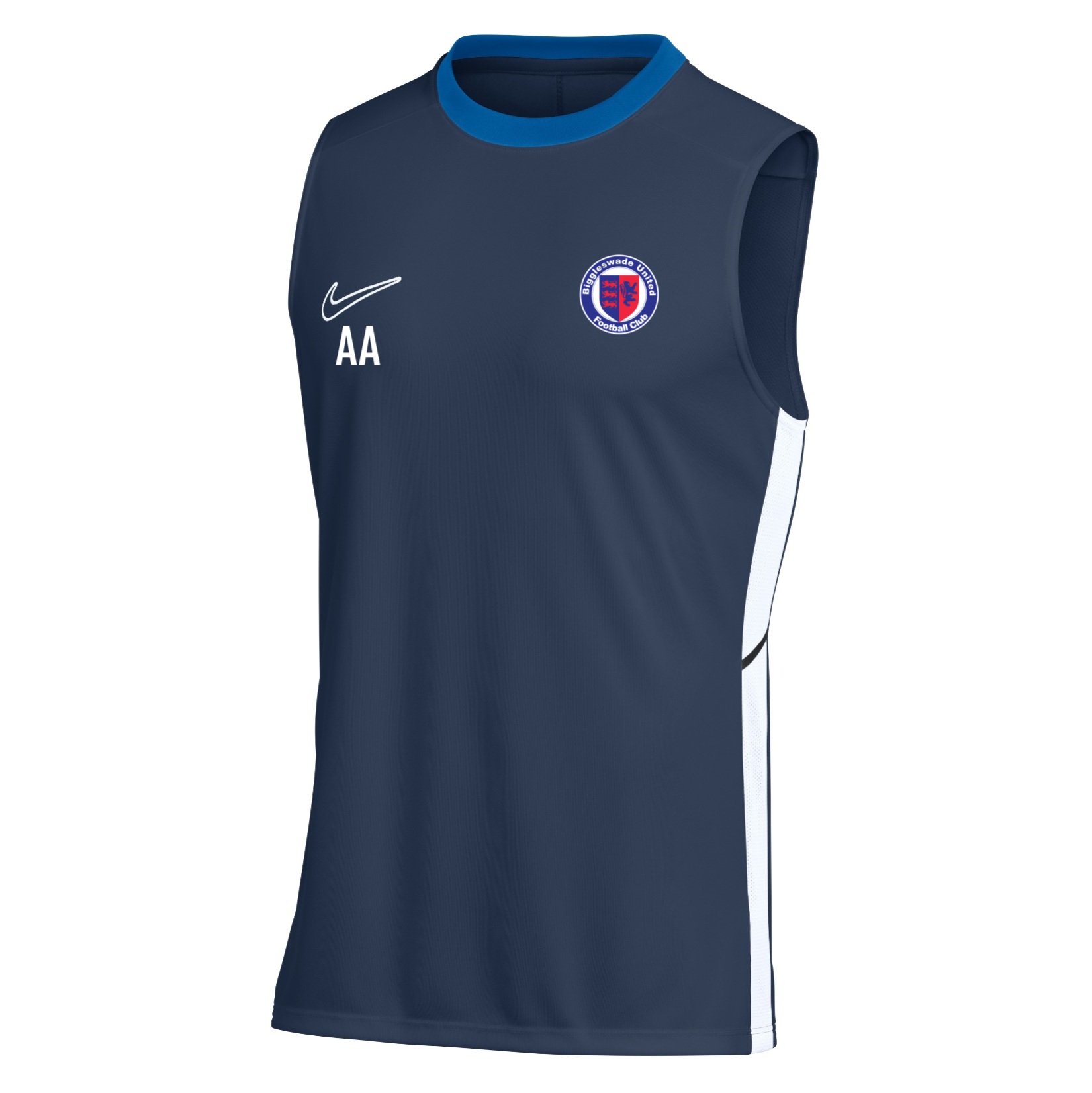 Nike Dri-FIT Academy 25 Sleeveless Top - Obsidian/Royal Blue/White