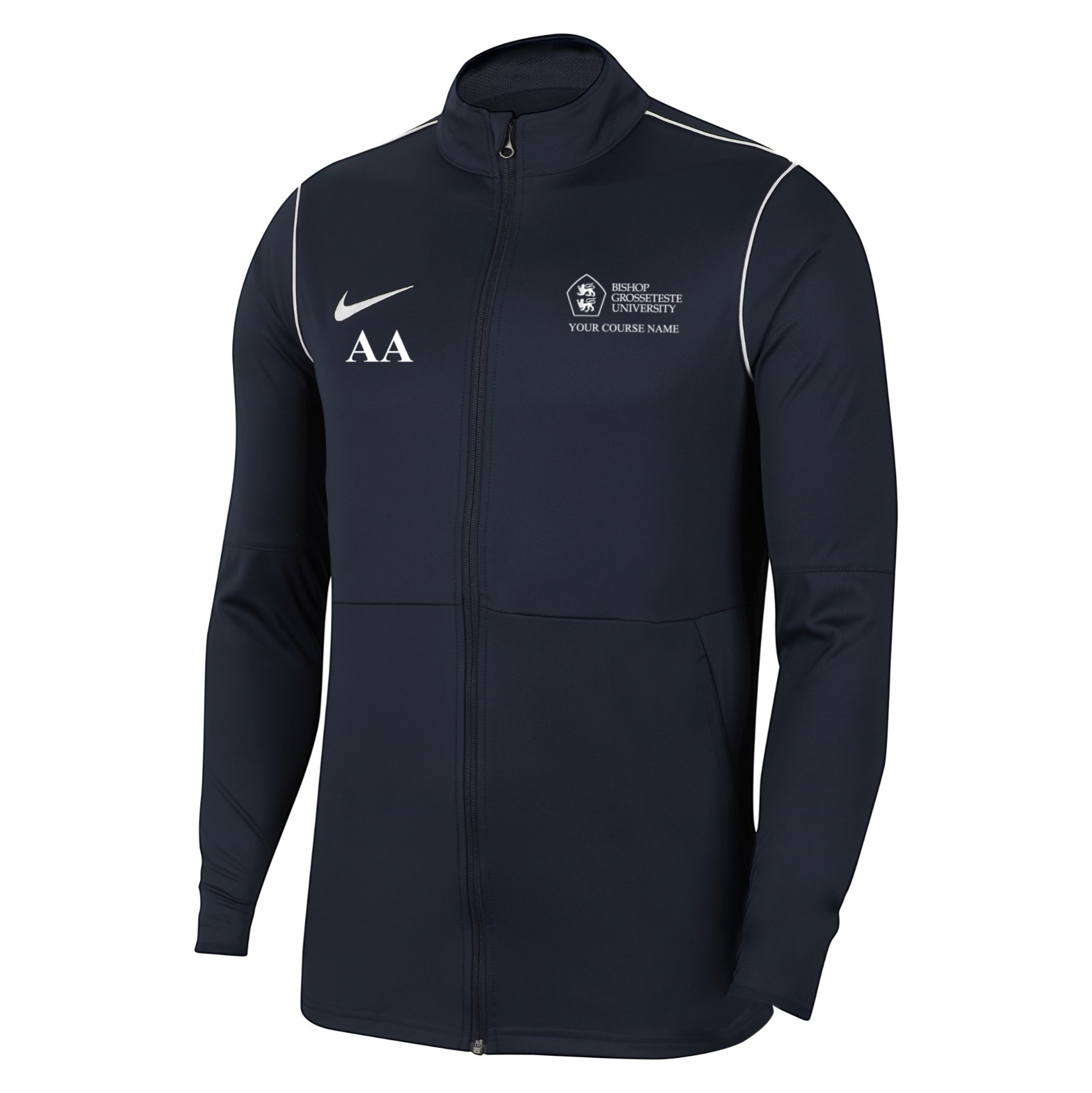 Nike Dri-FIT Park 20 Knitted Track Jacket - Obsidian/White/White