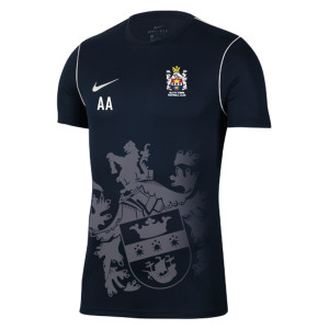 Nike Park 20 Short Sleeve Training Tee Obsidian-White-White