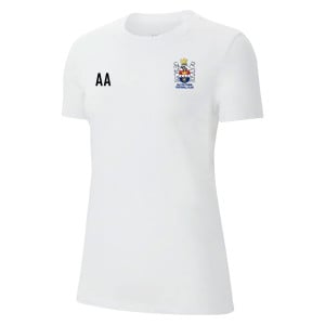 Nike Womens Team Club 20 Cotton T-Shirt (W) White-Black