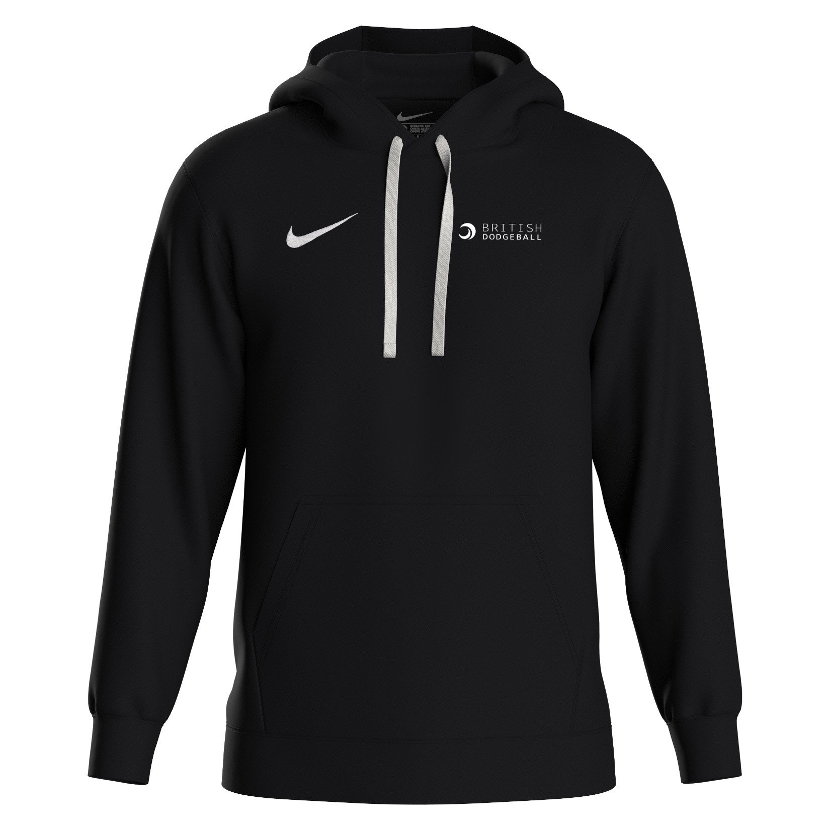 Nike Team Club 20 Fleece Hoodie (M) - Black/White/White