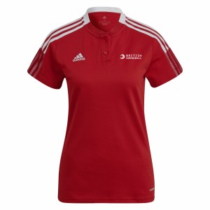 adidas Womens Tiro 21 Polo Shirt (W) Team Power Red