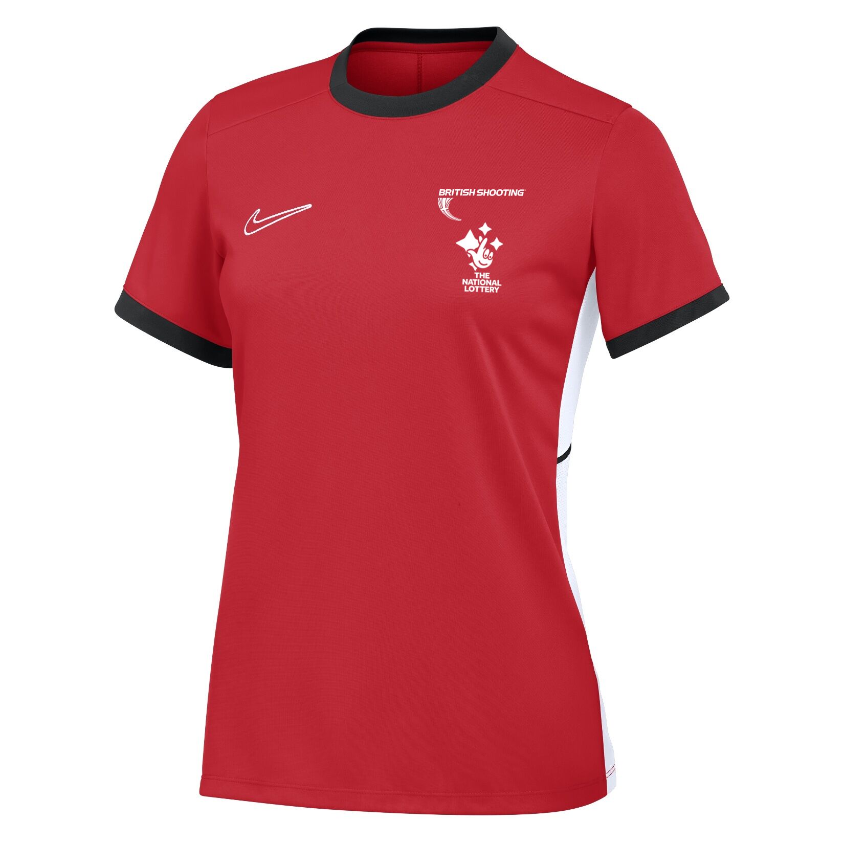 British Shooting Womens Tee - Red - University Red/Gym Red/White