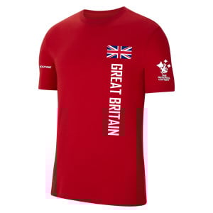 Nike Team Club 20 Cotton T-Shirt (M) University Red-White