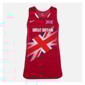 Zelus-Nike Dry Miler Singlet (M) University Red-White
