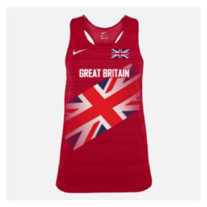 Zelus-Nike Dry Miler Singlet (M) University Red-White