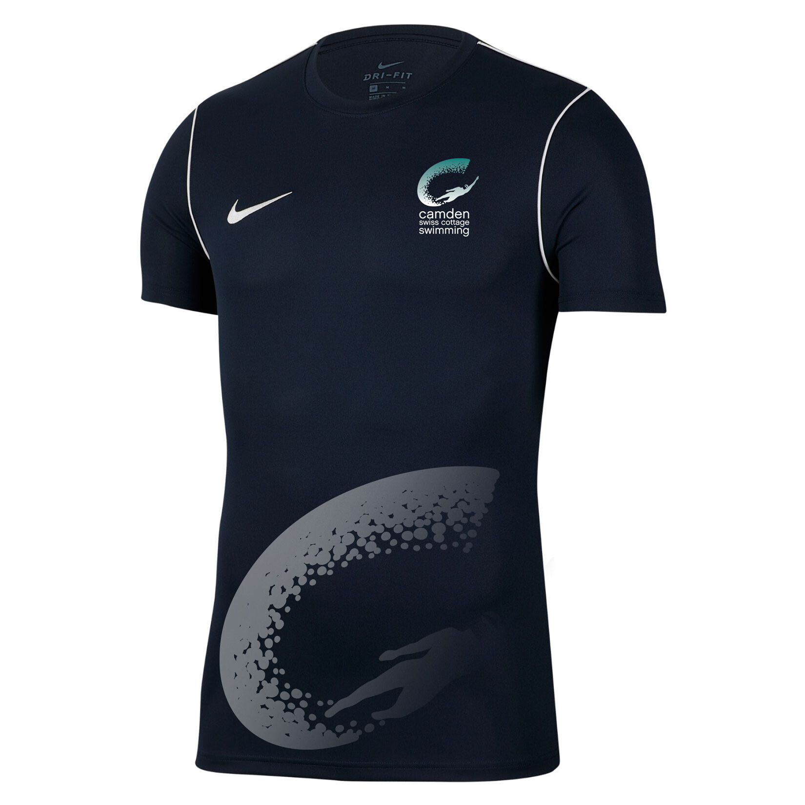 Nike Park 20 Short Sleeve Training Tee - Obsidian/White/White