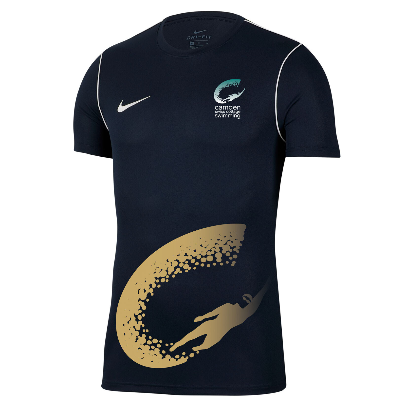 Nike Park 20 Short Sleeve Training Tee - Obsidian/White/White